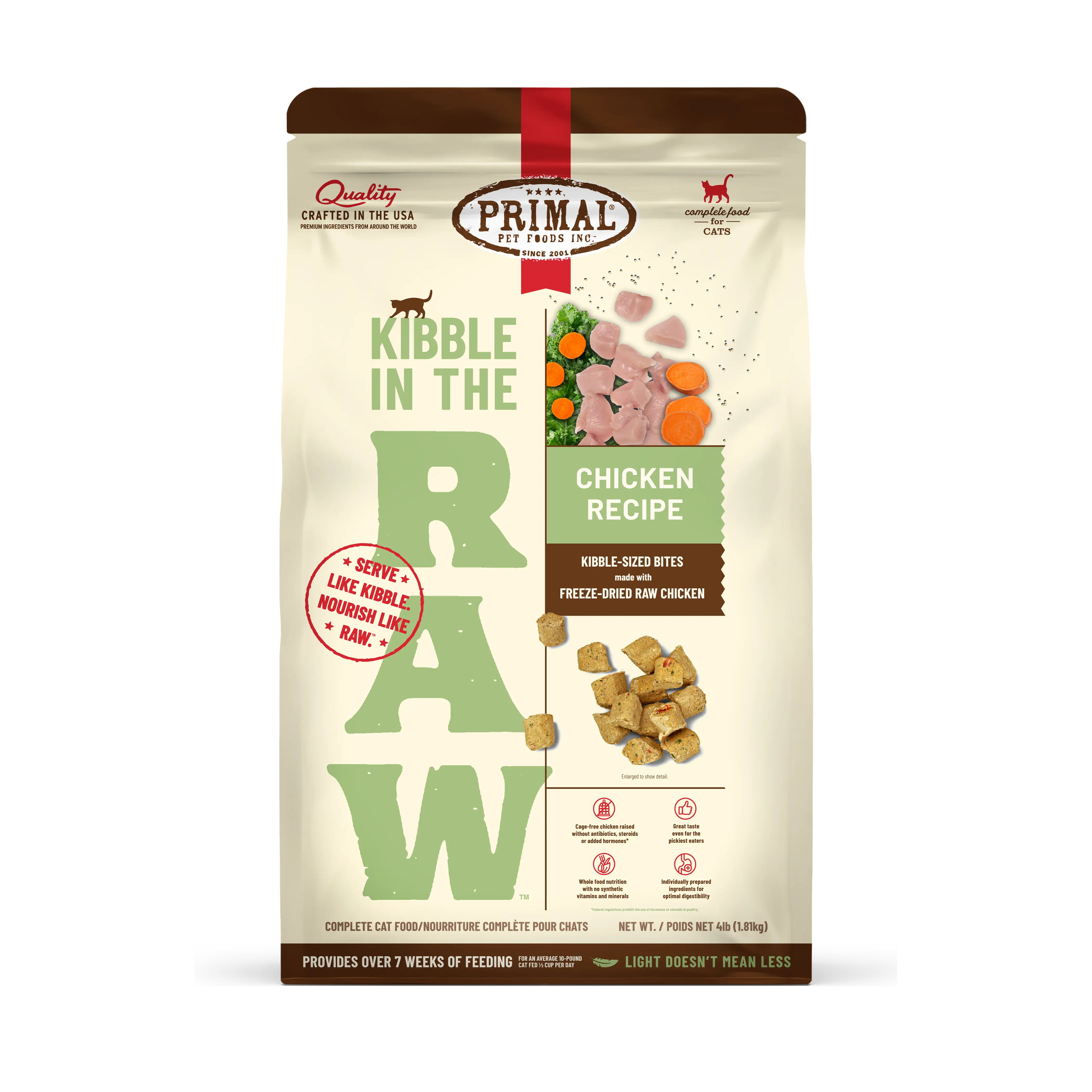 Kibble in the Raw Cat Food - Chicken Recipe
