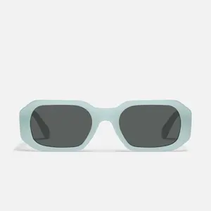 QUAY AUSTRALIA HYPED UP Rectangle Sunglasses High Quality Leopard Print Square Frame Trendy 90's Style Fashionable Glasses