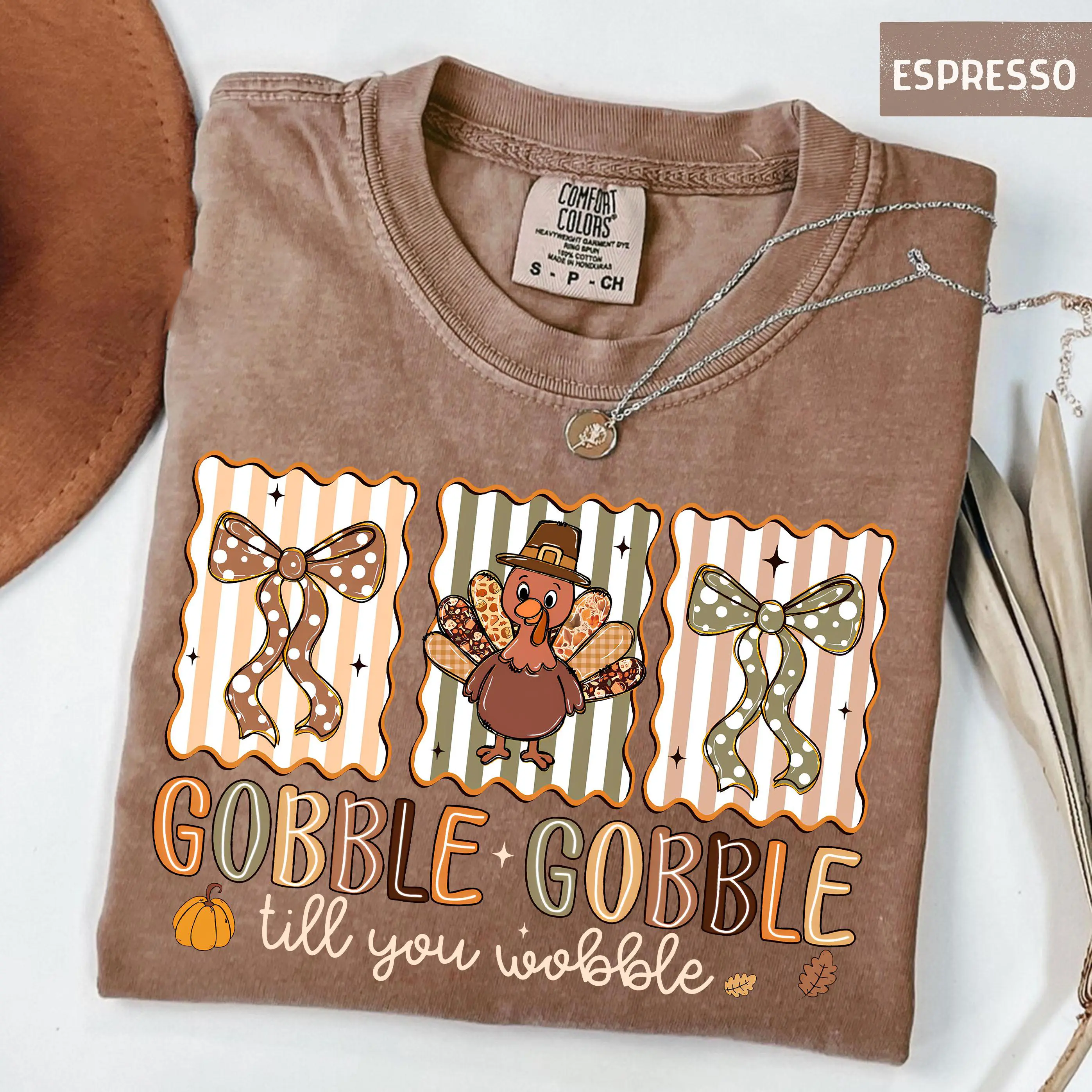 Comfort Colors Gobble Gobble Till You Wobble Shirt, Funny Thanksgiving Tee, Thanksgiving Turkey Shirt, Thanksgiving Gift, Cute Fall T-Shirt