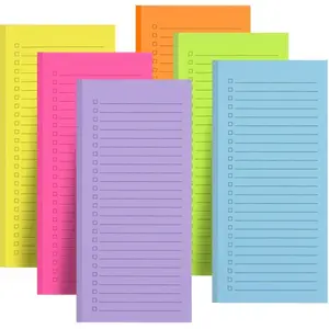 6 Pack Grocery List Notepads for Shopping and To-Do Lists - 240 Sheets