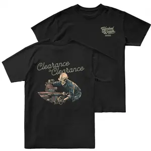 Workman Machinist T Shirt 2 Sides, Clearance Is Clearance Graphic Tee, Vintage Machine Shop Operator Design, Industrial Workwear Shirt, Soft Cotton Blend Tee, Gift for Machinists & Toolmakers