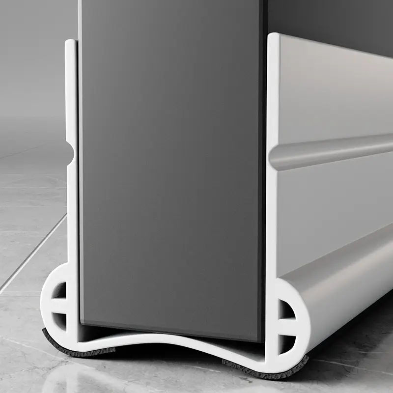 Frog Eye Foldable Sealing Strip, Door Gap Windproof Strips, Draft Stopper, Soundproof Bottom Seal, Under Door Seal, Garage Door Seal Bottom, Suitable for Entrance Doors and Room Doors, Door Hardware