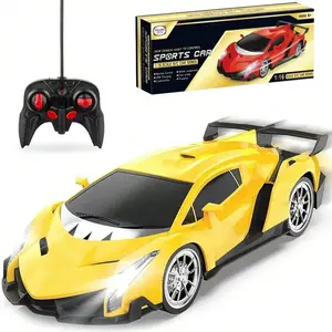 Kids Remote Control Car 1:16 Scale with Lights and Controller, Sports Car for Boys and Girls Ages 6-12, Birthday and Christmas Gift