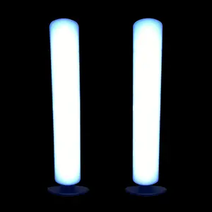 Multiple Color RGB + White Adjustable LED Lighting Bar Vibe with Remote Control USB Plug for Gaming TV PC Picture Living Room Decoration