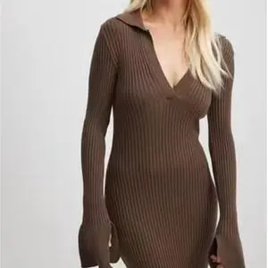 Amazhiyu Women's Knit Dress Fall Sweater Ribbed Stripes V Neck Long Sleeve Bodycon Dress for Fall & Winter Casual Style