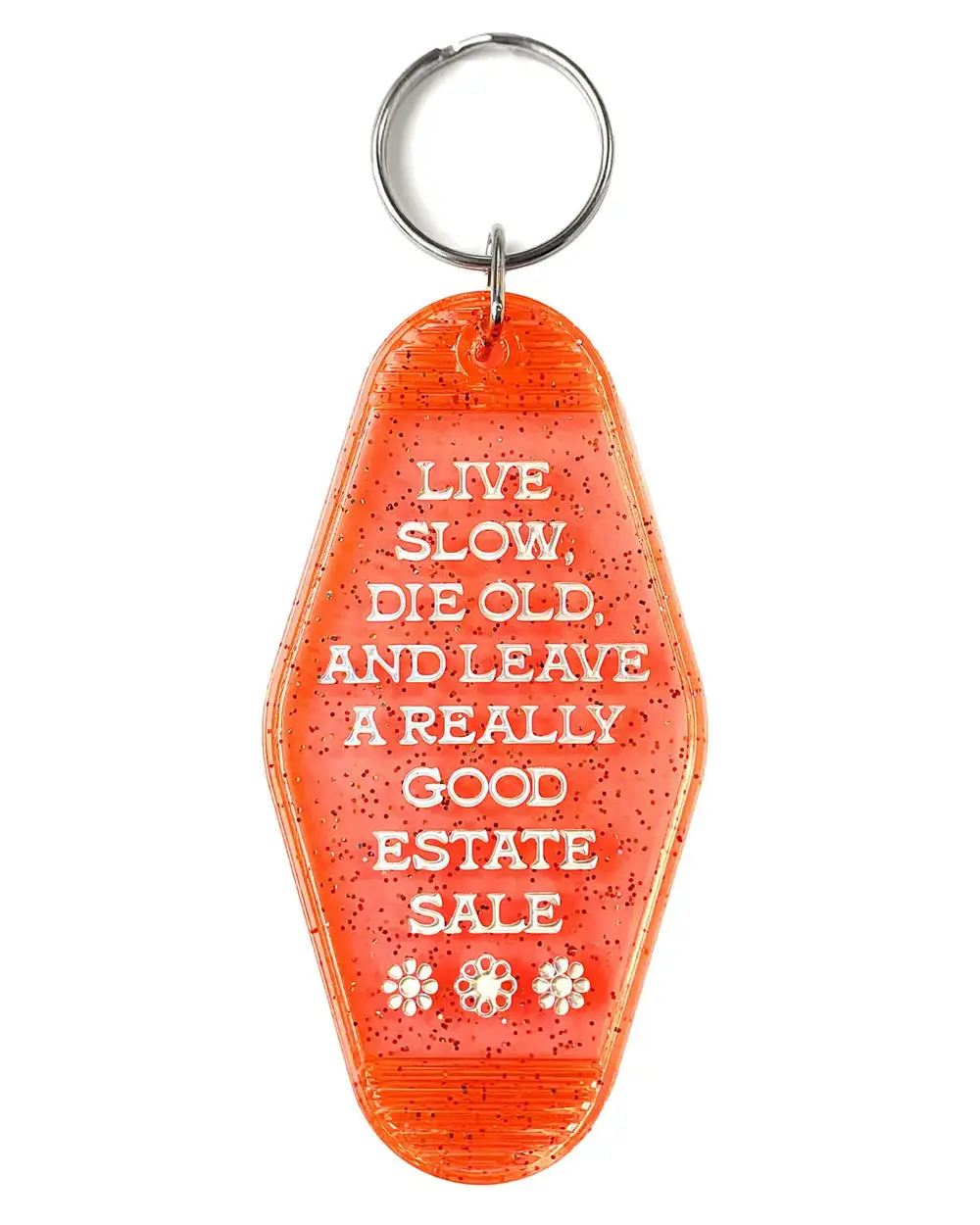 Live Slow, Die Old Translucent Keychain