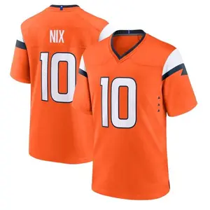 Football Jersey #10 White, Balck, Orange - Football Jersey - Sports Apparel for Fans.