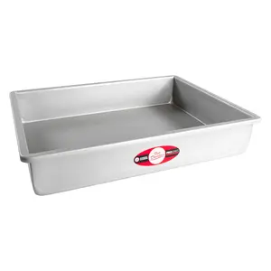 Fat Daddio's POB-12183 Anodized Aluminum Sheet Cake Pan, 12 x 18 x 3 Inch