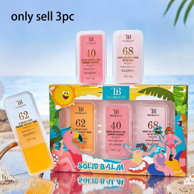 Pocket Solid Elegant Scented Aroma Fragrance Perfume Set, Long-Lasting Natural Fragrance in Compact Design, Ideal for Daily & Travel Use, Perfect Gift Choice, Day Fragrance