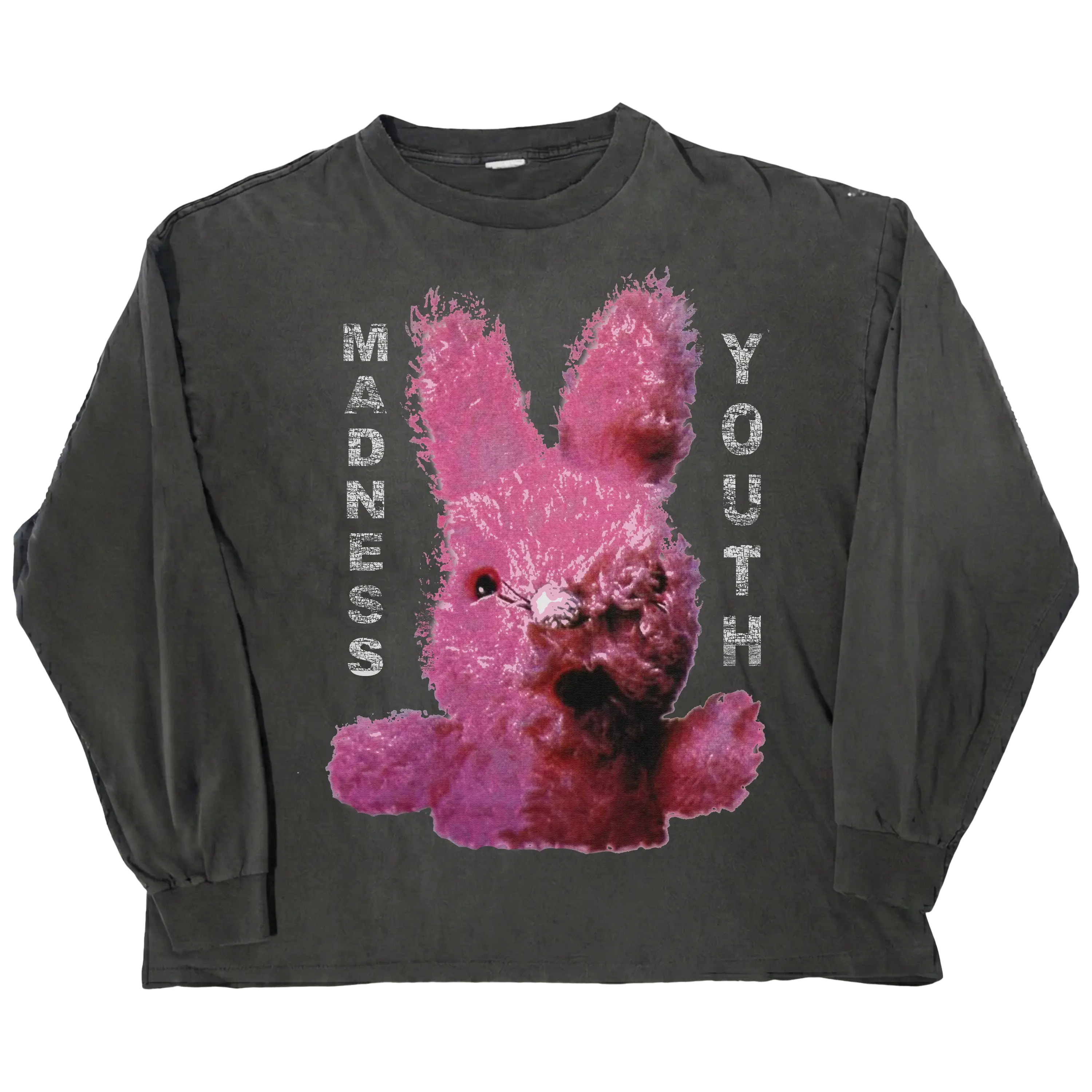 Men's Long-Sleeve T-Shirt - Youth Madness Design, 100% Cotton Menswear Top