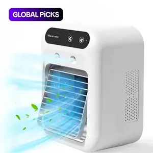 Portable Air Conditioner Fan, USB Rechargeable 3-in-1 Air Cooler with Dual Fog Setting & Powerful Wind Speed, Mini Air Conditioner for Room Living Room, Mist Fan Cooler, Portable Multifunctional Fan, Travel Fan #GLOBAL PICKS