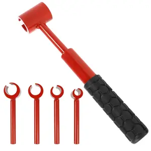 Heavy-Duty Manual Door Hinge Adjustment Tool - Heavy-duty steel construction, ergonomic non-slip handle, adjustable hinge bender and gap wrench, suitable for cabinets, doors, windows, and appliance installation - Precision mechanic's tool, rust-resistant