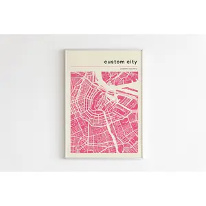 BonAirChurch Any City Map, Map, Map Poster Unframed, Any City, Any Town, Personalized Map, Large Map, Your City, City, Printed And Shipped