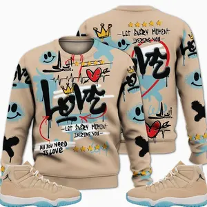 11 H-Town Sweatshirt, Retro H Town 11s Outfits Shirt, Happy Love Beats Graffiti Streetwear Unisex Sneaker Matching Shirts