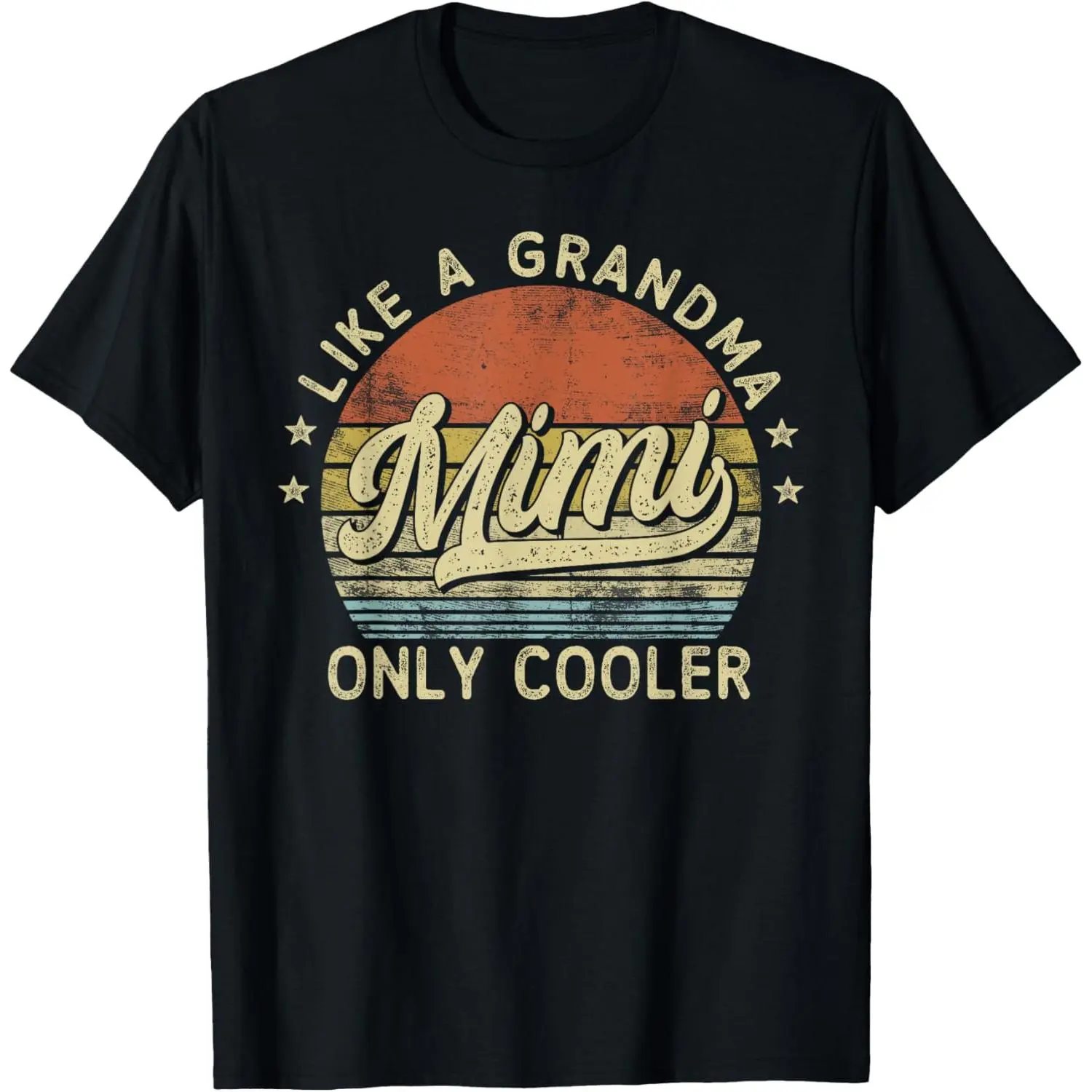 Mimi Like A Grandma Only Cooler Mother's Day Mimi T-Shirt Made in USA