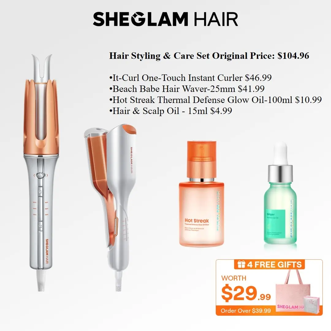 Instant Curler & Hair Waver Set