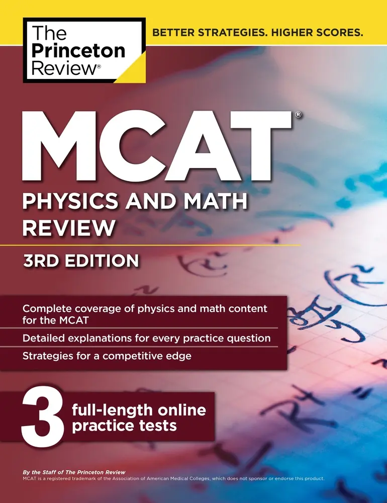 USED Book - MCAT Physics and Math Review, 3rd Edition by The Princeton Review (Paperback) - english