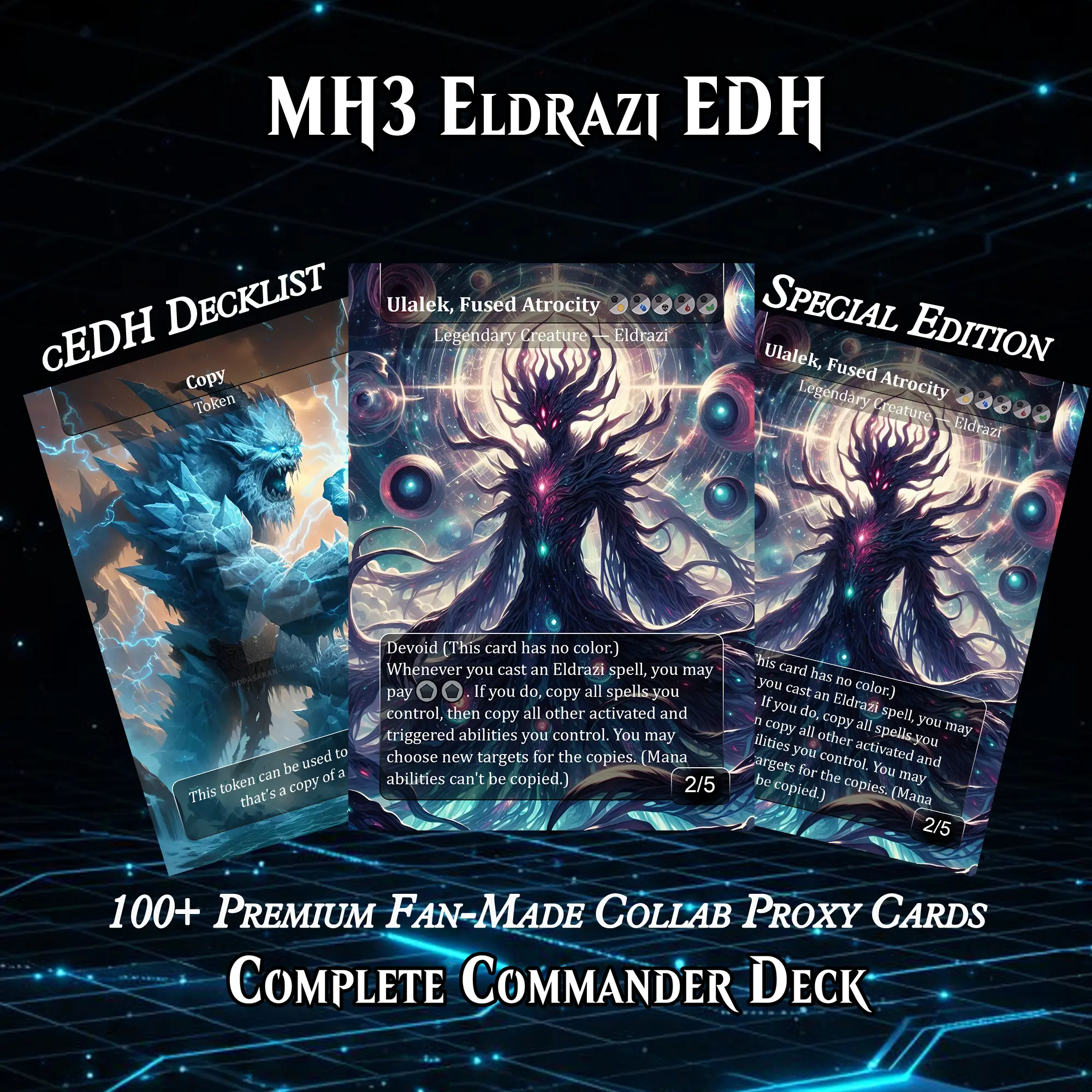 MH3 ELDRAZI MTG PROXY COMMANDER DECK  PREMIUM COLLECTOR SET - TikTok Shop