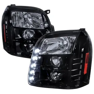2007-2014 GMC Yukon/Yukon XL Projector Headlights (Glossy Black Housing/Smoked Lens)