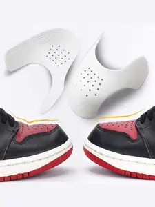 2 Pairs/4 Pieces Unisex Shoe Shields, Shoe Upper Support, Anti-Wrinkle Shoe Stays, Sports Shoe Head Support Shield, Wrinkle Protector