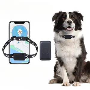GPS Tracker for Dogs and Cats Mini Cat & Dog GPS Tracker with Health Monitor and GPS Dog Fence Waterproof GPS Pet Tracker Works with Any Collar (Android and iOS Universal)