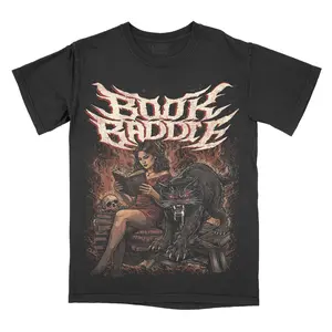 Book Baddie Comfort Colors Unisex T-shirt Gothic Alternative Fashion Booktok Smut Reader Top Tshirt Streetwear Short sleeve Printed Cotton Alt Goth