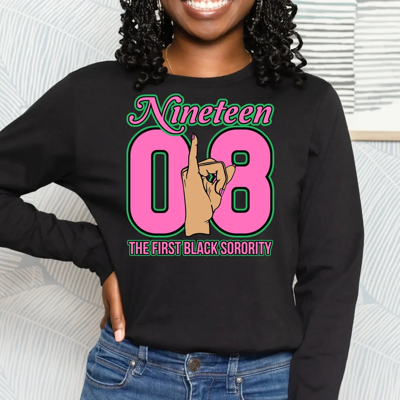Alpha Kappa Alpha Sweatshirt. AKA Sweatshirt. AKA 1908 Sorority Apparel.  AKAs, Alpha Women, Ivies.