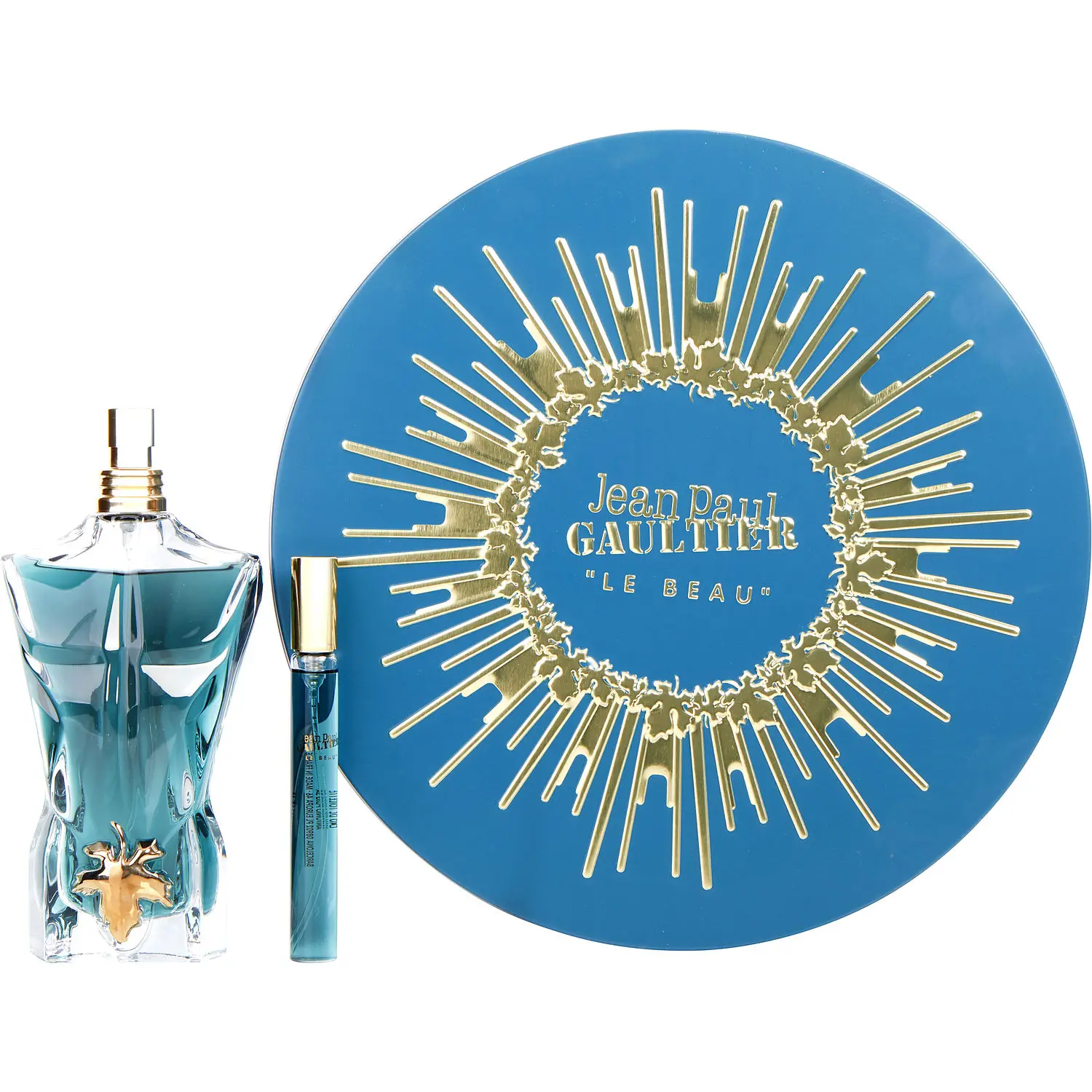 Jean Paul Gaultier Le Beau Set-Edt Spray 4.2 Oz & Edt Spray 0.34 Oz Mini For Men Jean Paul Gaultier Le Beau Set-Edt Spray 4.2 Oz & Edt Spray 0.34 Oz Mini For Men