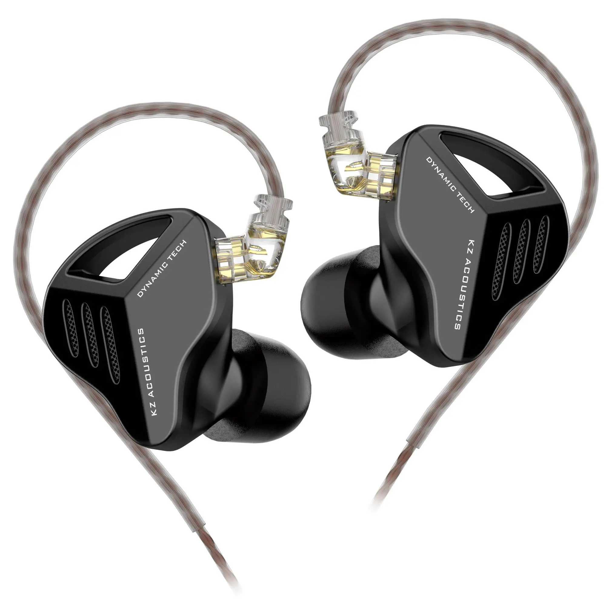KZ ZVX Wired Earphones, in-ear Design Earbuds with Microphone, 10mm Dual Cavity Linear Dynamic Driver, Ergonomic Custom-fit Earpieces, Audio