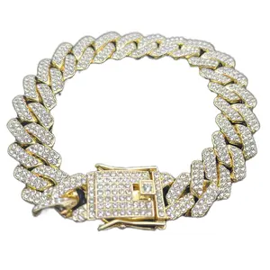 Diamond prong link bracelet