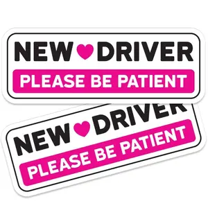 New Driver Bumber Stickers, Removable New Driver Decals For Cars, Student Driver Decal Sticker, Student Car Sticker