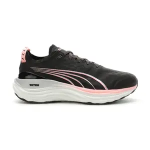 PUMA Womens Foreverrun Nitro Running Sneakers Shoes - Black, Grey