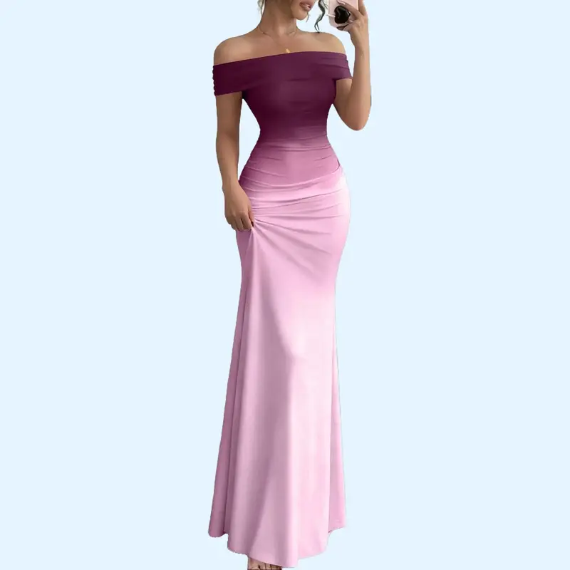knee length dresses for ladies Claudia One Shoulder Maxi Dress main image 0