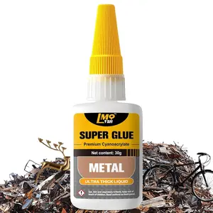 Liquid Super Glue for Metal, 30g Clear Instant Thick CA Glue for Stainless Steel  DIY Crafts and Repairs, Fast Drying High Strength  Purpose Permanent Professional Cyanoacrylate Adhesives