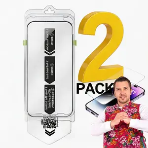 Privacy Screen Protector for iPhone 17 Pro Max Tempered Glass Shockproof Film Crystal Clear Anti-Spy 28° Privacy Angle Oleophobic Coating 2-Pack