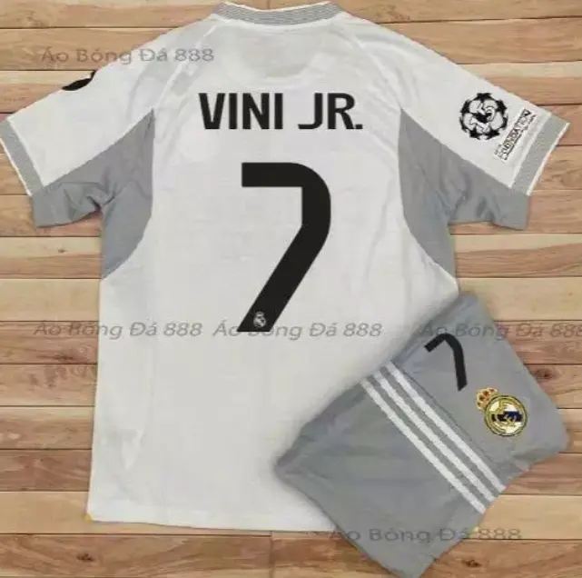 2026/27 White Gold Soccer Jersey & Shorts Set – Breathable Quick-Dry Football Kit