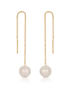 Threaded Pearl Earrings