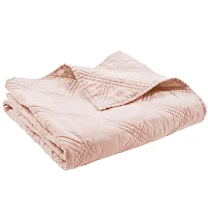 Levtex Home Washed Linen Quilted Throw Blanket