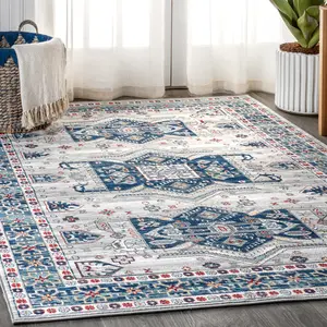 JONATHAN Y Modern Persian Vintage Medallion Area Rug; for Living Room, Kitchen, Bedroom, Dining Room, Office