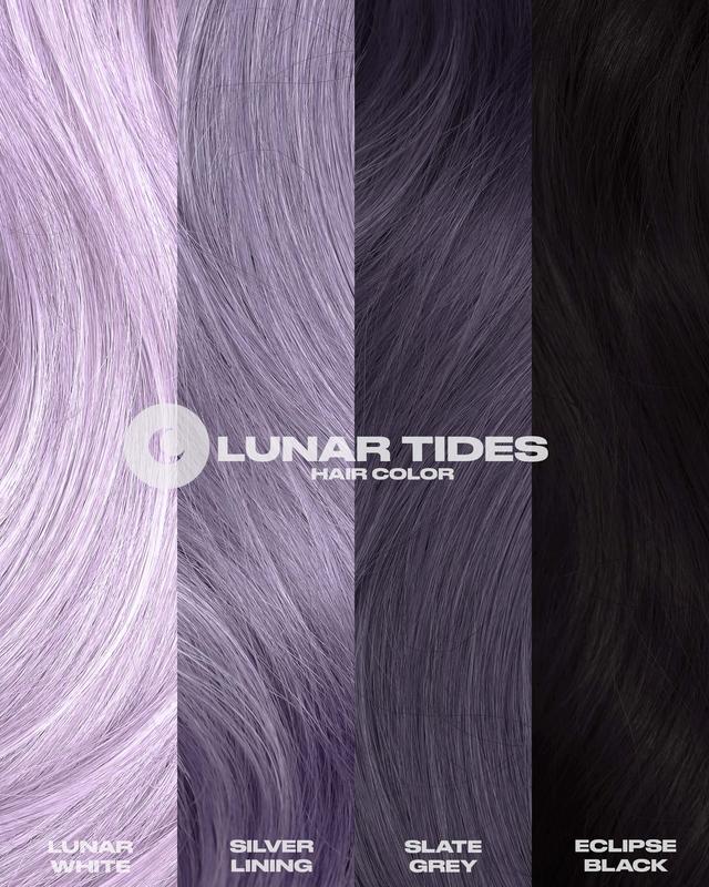 Lunar Tides Hair Color - Eclipse Black Highly Pigmented Semi-Permanent Hair Dye