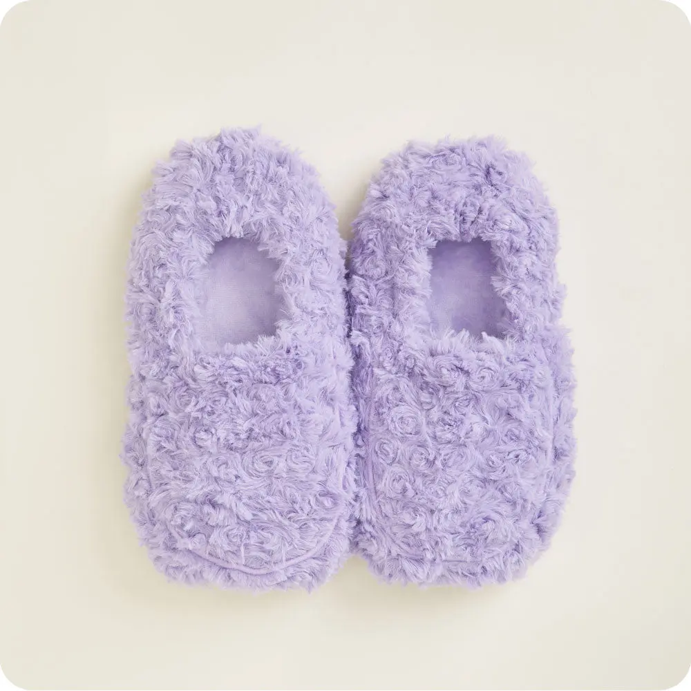 Curly Warmies Slippers - Purple Curly Warmies Slippers - Purple