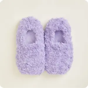 Curly Warmies Slippers - Purple