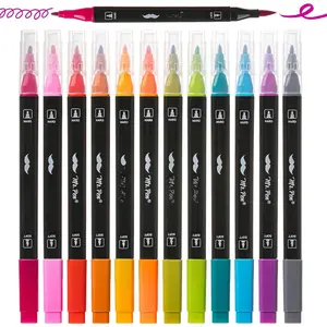 -  Tip Brush s, 12 count,  Colors, Brush and Fine Tip Marker,  Tip Markers, Art Markers for Adults