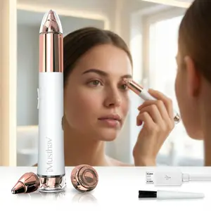 2-in-1 Painless Eyebrow & Face Hair Remover for Women – Flawless Touch, Instant Smooth Skin