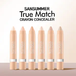 Cosastya Lightweight Moisturizing Concealer - 6-Pack Waterproof Cosmetic, Wrinkle-Covering Foundation Makeup for All Skin Types, Moisturize