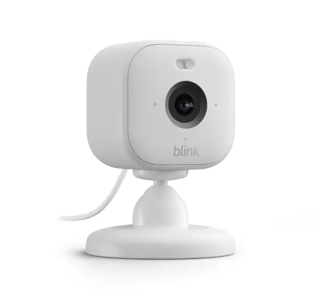Blink Mini 2 - Home Security & Pet Camera with HD video, color night view, motion detection, two-way audio, and built-in spotlight - 1 camera (White)