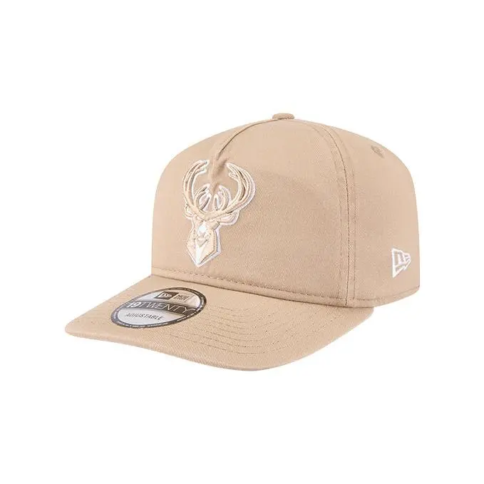 New Era 19Twenty Cream Milwaukee Bucks Snapback Hat