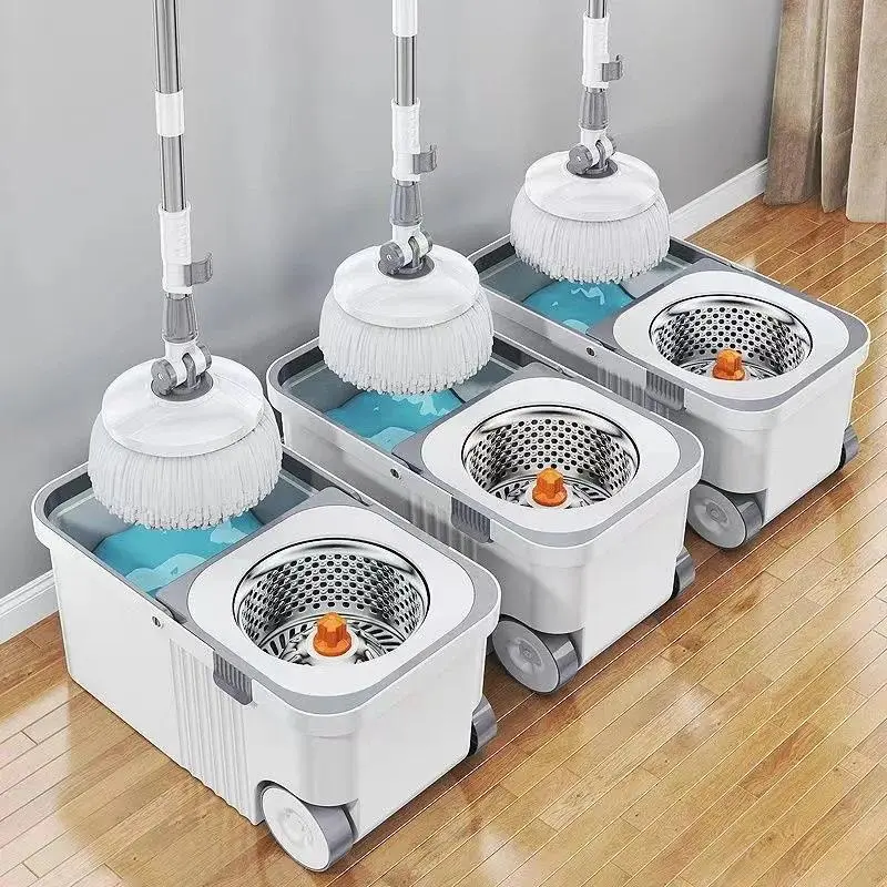 Hot Selling Mop Bucket Set Lazy Mop Twist Bucket Household Cleaning 360 Rotating Mop and Bucket