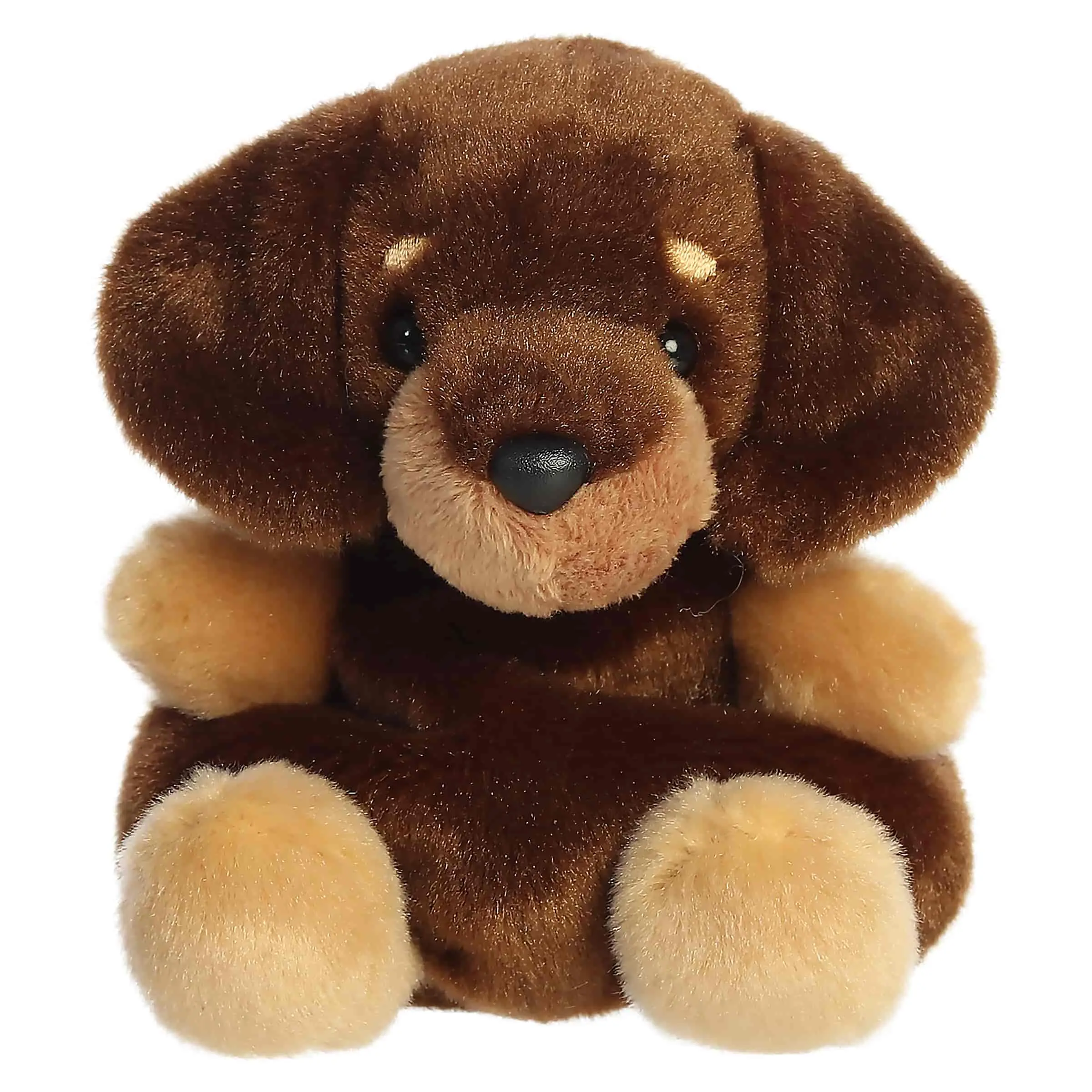 Palm Pals Adorable Houdini Dachshund 4.5 inch Mini Soft Plush Collectable Stuffed Animal