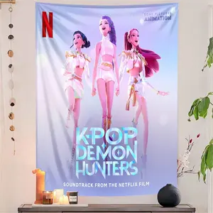 Cute Anime Wall Tapestry, Sweet and Adorable Style, Perfect for Living Room Bedroom Dormitory, Home Decor, Holiday Party Fashion Decoration